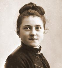 Saint Thérèse of Lisieux. Photograph taken by Mme Besnier, photographer from Lisieux.