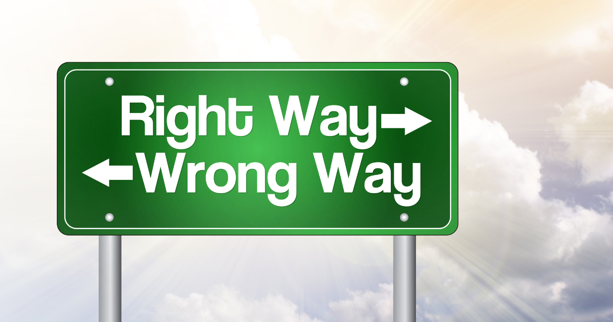 right way wrong way