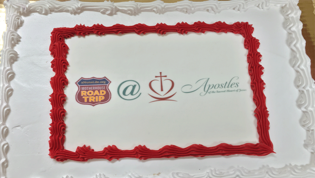 So this happened. The first edible Motherhouse Road Trip logo!