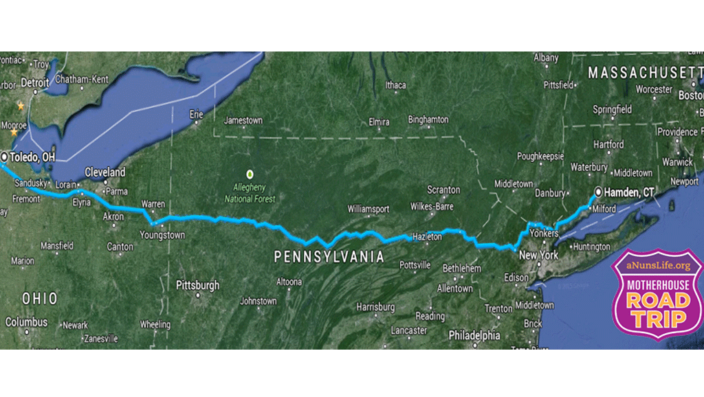 Just a short flight from Ohio to Connecticut!