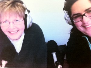 Two Catholic sisters who podcast on the Internet (me and Sister Julie)