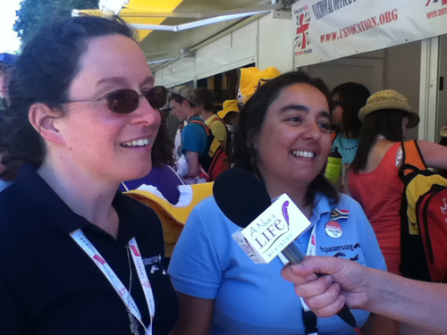 Sisters Lynn and MaryAnne, FCJ, interviewed by A Nun's Life Ministry at World Youth Day 2011 in Madrid