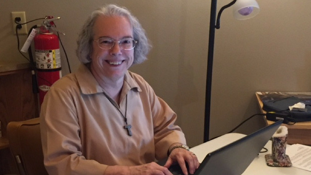 Sister Judith Ann engaging with chatroom