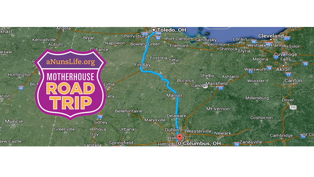 Heading to Columbus to visit the Dominican Sisters of Peace!