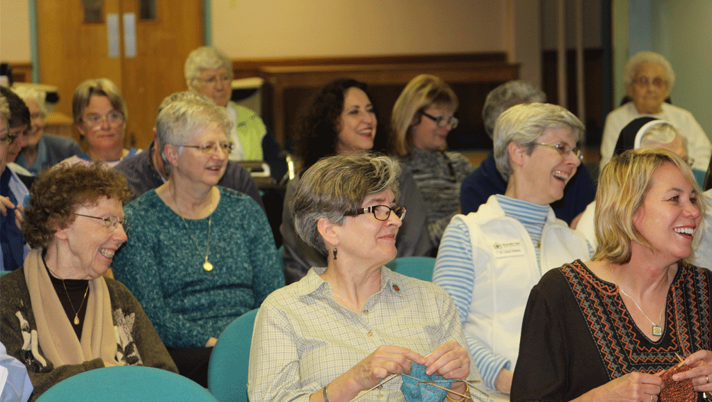 Friends, family, and oblates came out for the podcast!