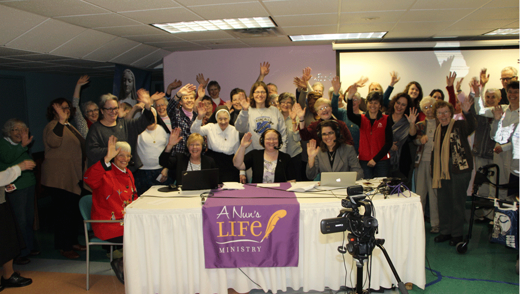 Waving goodbye to the folks online!