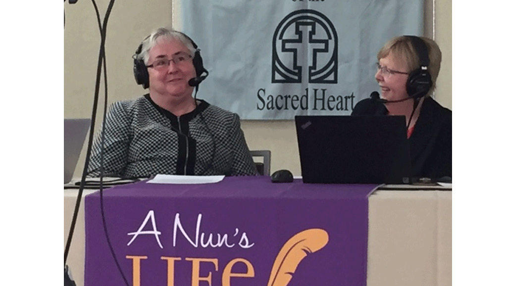 Sister Joyce and Sister Maxine during the podcast.