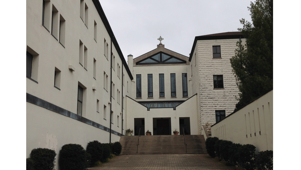 Entrance to the Abbey of Gethsemani.