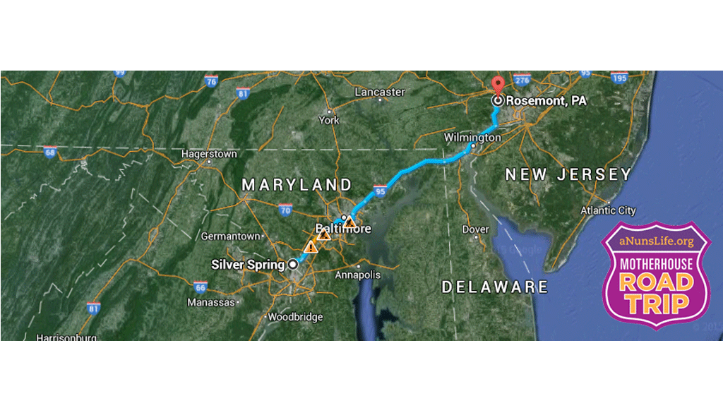 Heading to Pennsylvania from Maryland!