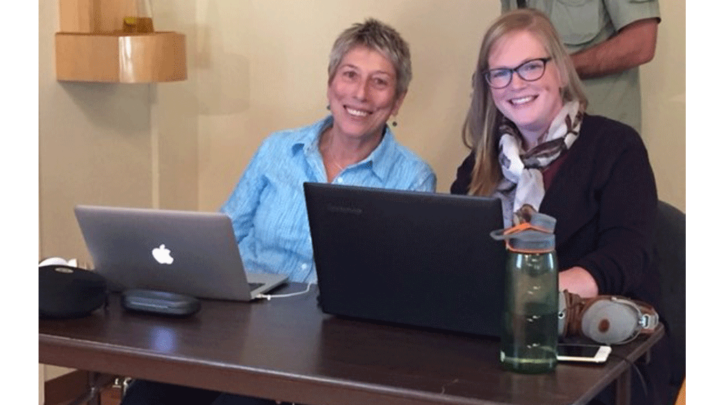 This is Sister Martha, she works for Apple. This is Jane, trying not to geek out.